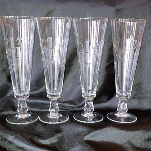 MCM Sasaki Etched Bamboo Pilsner Set